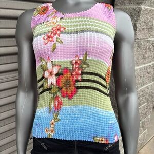 Impressions floral textured tank
